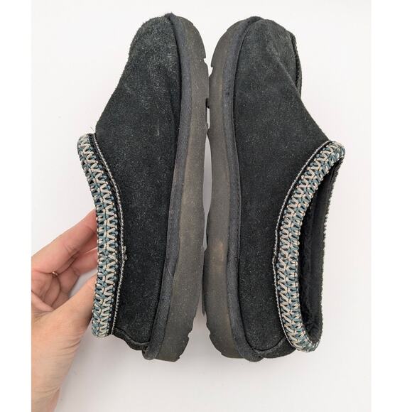 UGG Tasman II Black Sheepskin Suede Women's Slippers Round Toe Size US5 EU37 - Picture 7 of 14